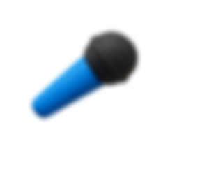 Decorative microphone blur effect