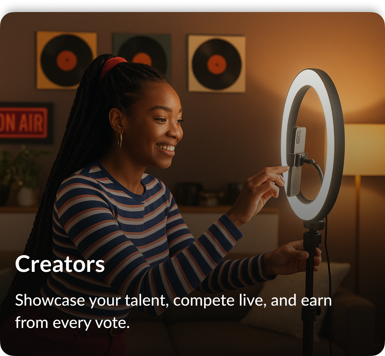 Content creators showcase their talents