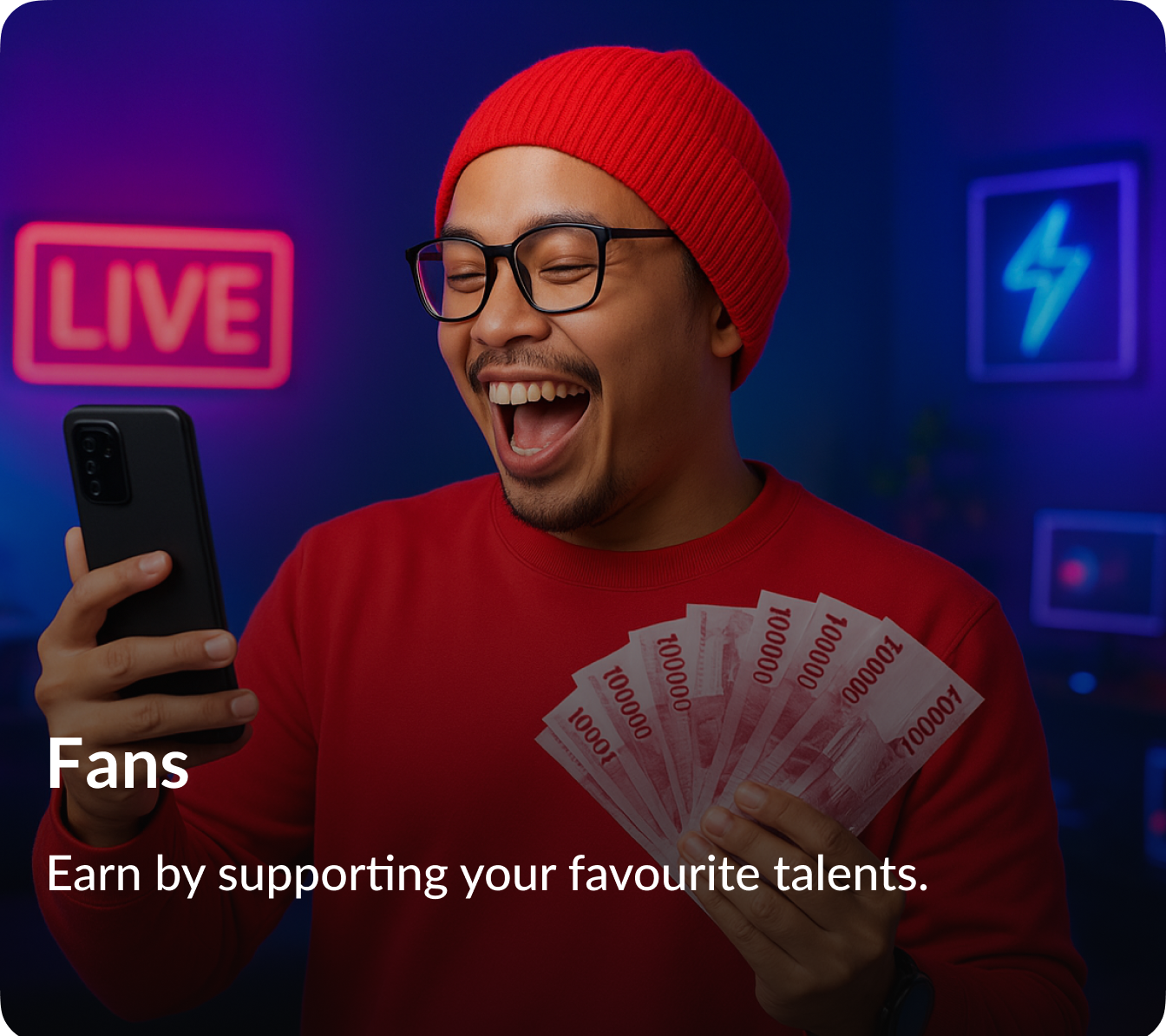 Fans engage and earn rewards
