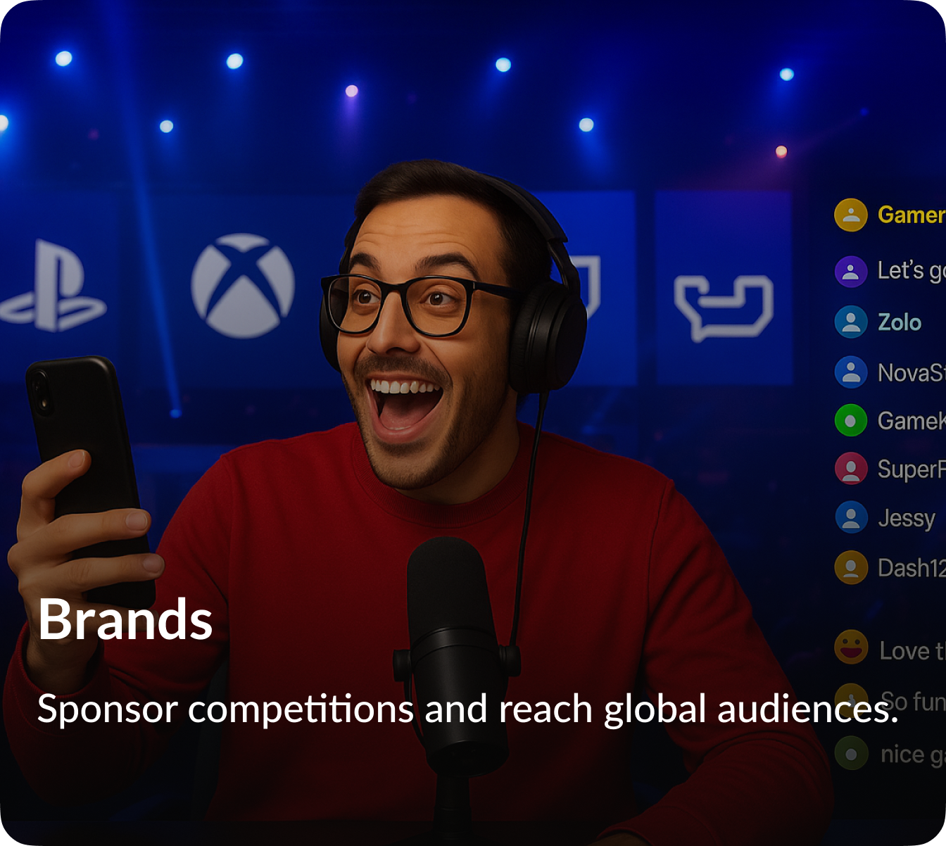 Sponsors support creators and fans